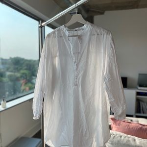 Uniqlo White Long Top